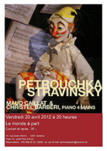 « Petrouchka » Stravinsky – piano à 4 mains Maud Caillat et Christel Barberi 