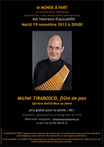 « Flûte de pan, chant et piano » Michel Tirabosco, Sophie Tirabosco et Sylviane Baillif-Beux