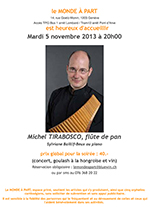 « Flûte de pan et piano » Michel Tirabosco et Sylviane Baillif-Beux
