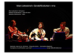 « GendeREvolution » trio Marc Lieberskind et deux musiciens indiens