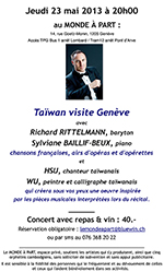 « Taïwan visite Genève »